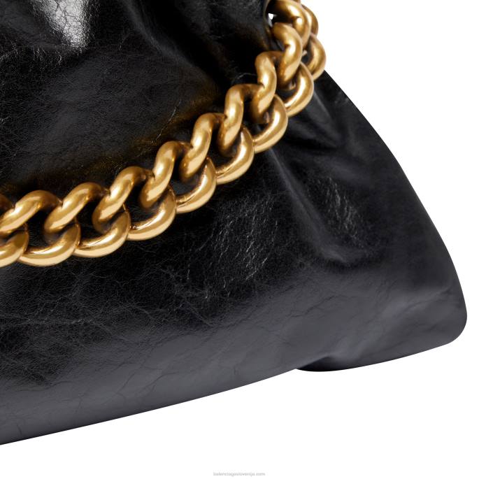 ženska torbica napihnjena Balenciaga Črna N4DP430