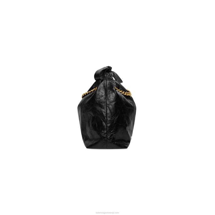 ženske zdrobijo majhno torbico Balenciaga Črna N4DP429