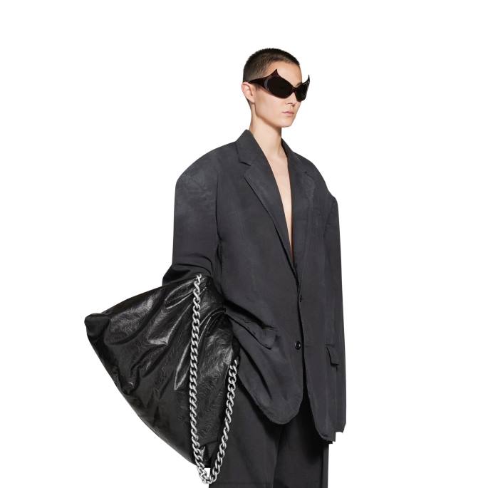 velika ženska puhasta torba Balenciaga Črna N4DP433